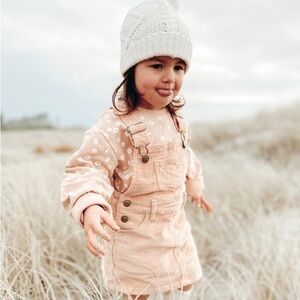 Jamie Kay Pink Corduroy Overalls for Kids